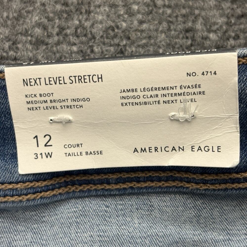 AE Low-Rise Kick Bootcut Jean NWT Women’s Size 12 Short - Picture 10 of 15
